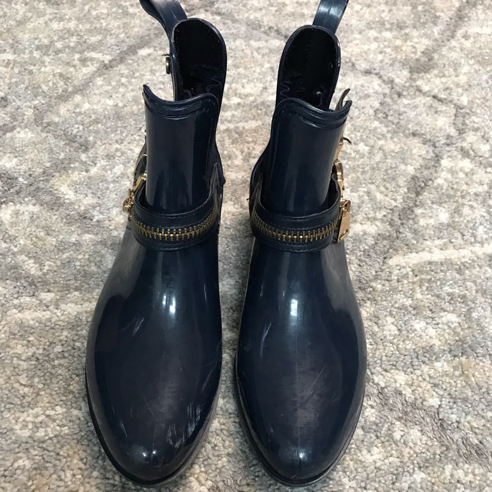 Navy Blue Rain Boots